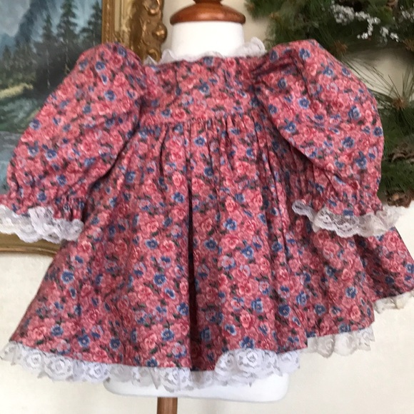 🩷 Rare Vintage 1960’s Victorian Lace Baby Dress - Picture 9 of 9